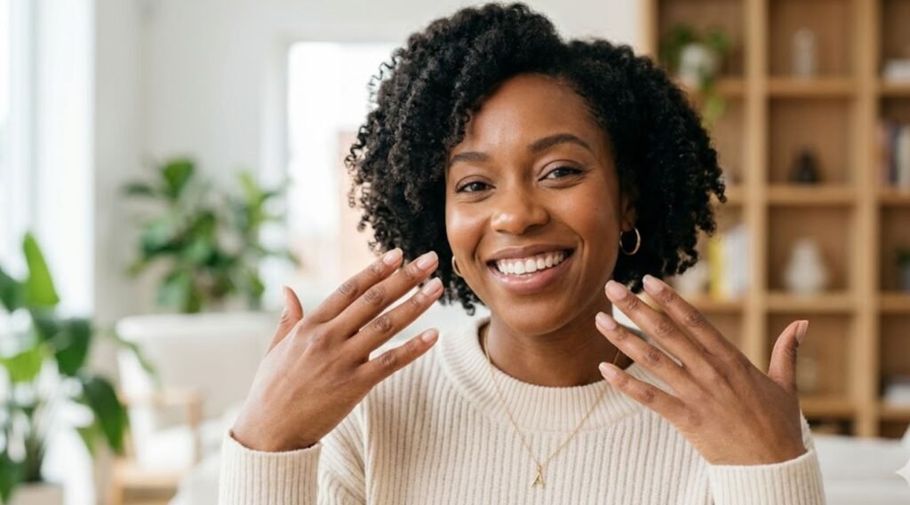 healthy natural nails after recovering from acrylic nail damage
