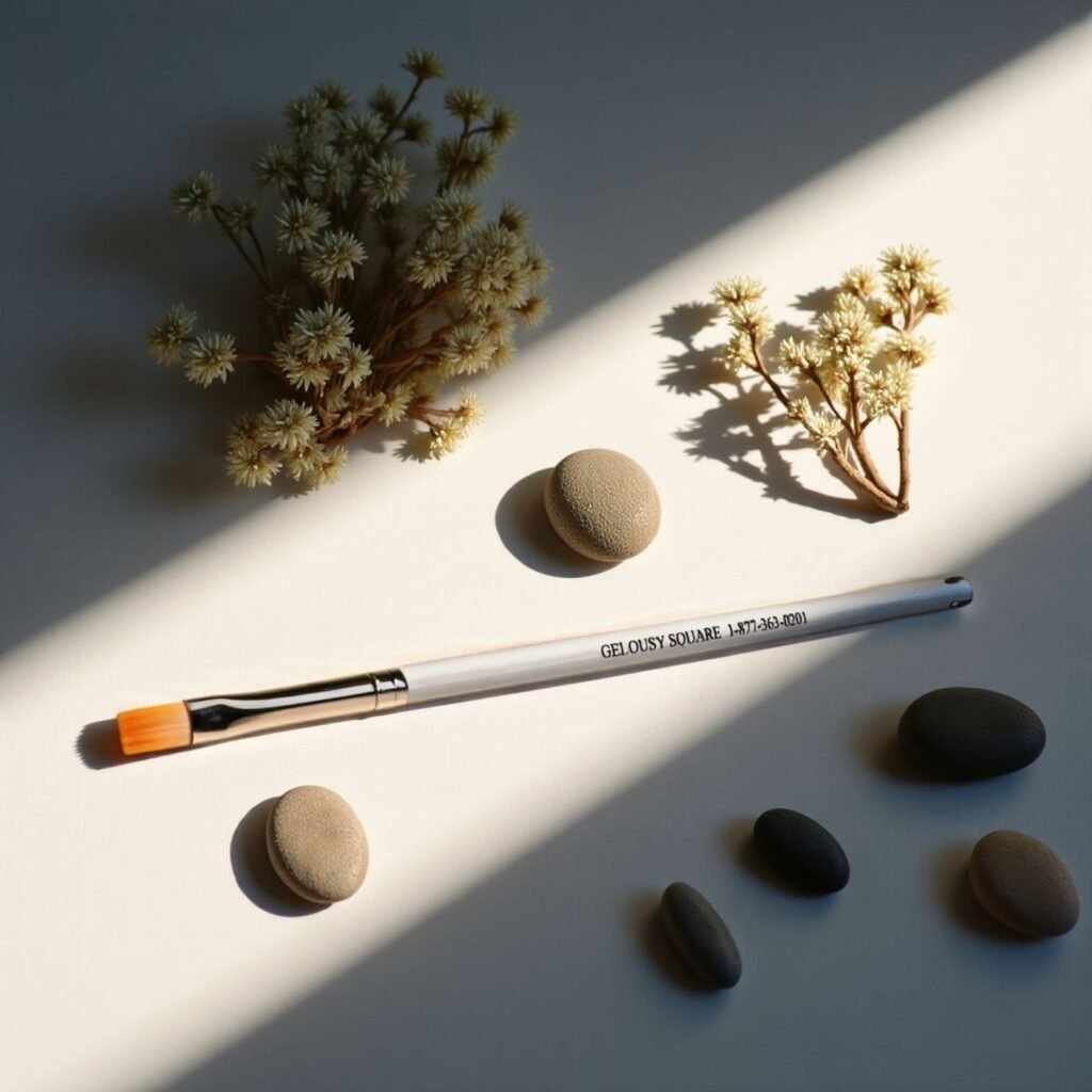 "kolinsky acrylic nail brush for professional nail application"