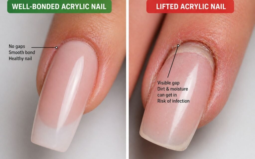  what is the acrylic nails lifting problem explained