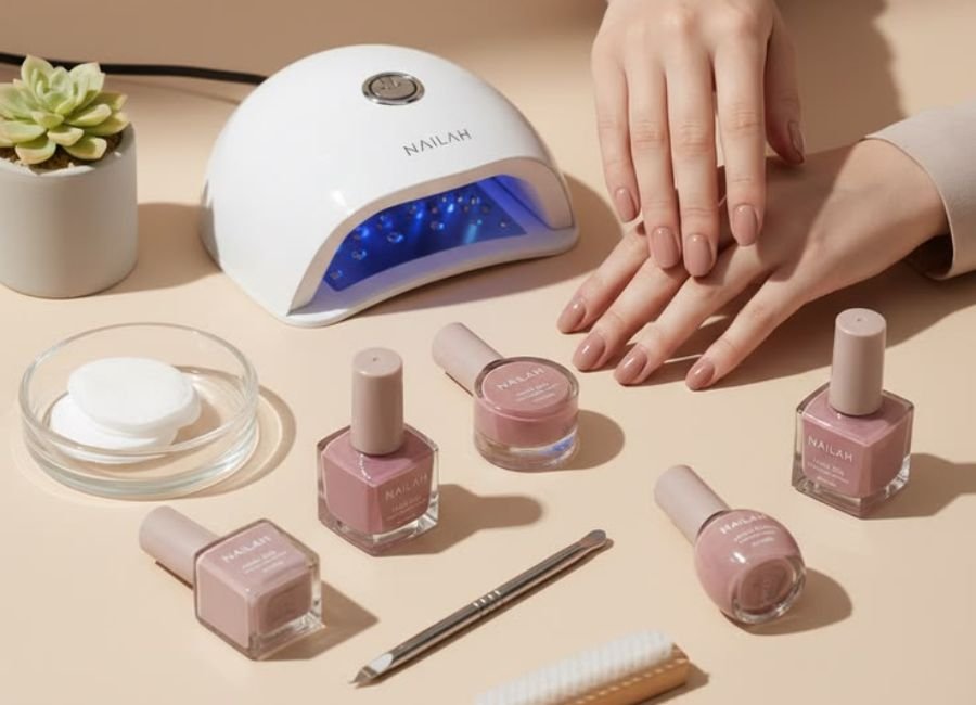 nail brush picking up acrylic powder and monomer ball for acrylic nail kit application