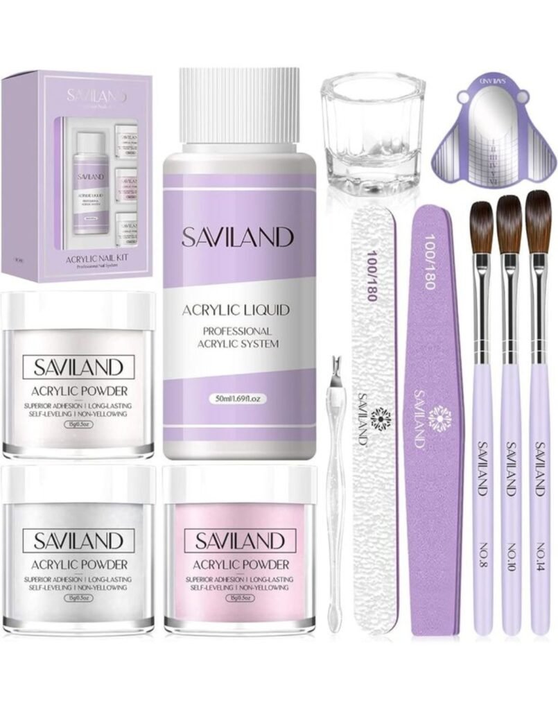 cheap acrylic nail supplies kit for beginners with acrylic powder and tools