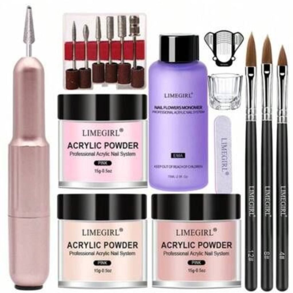 maintaining cheap acrylic nail supplies cleaning brush and storage