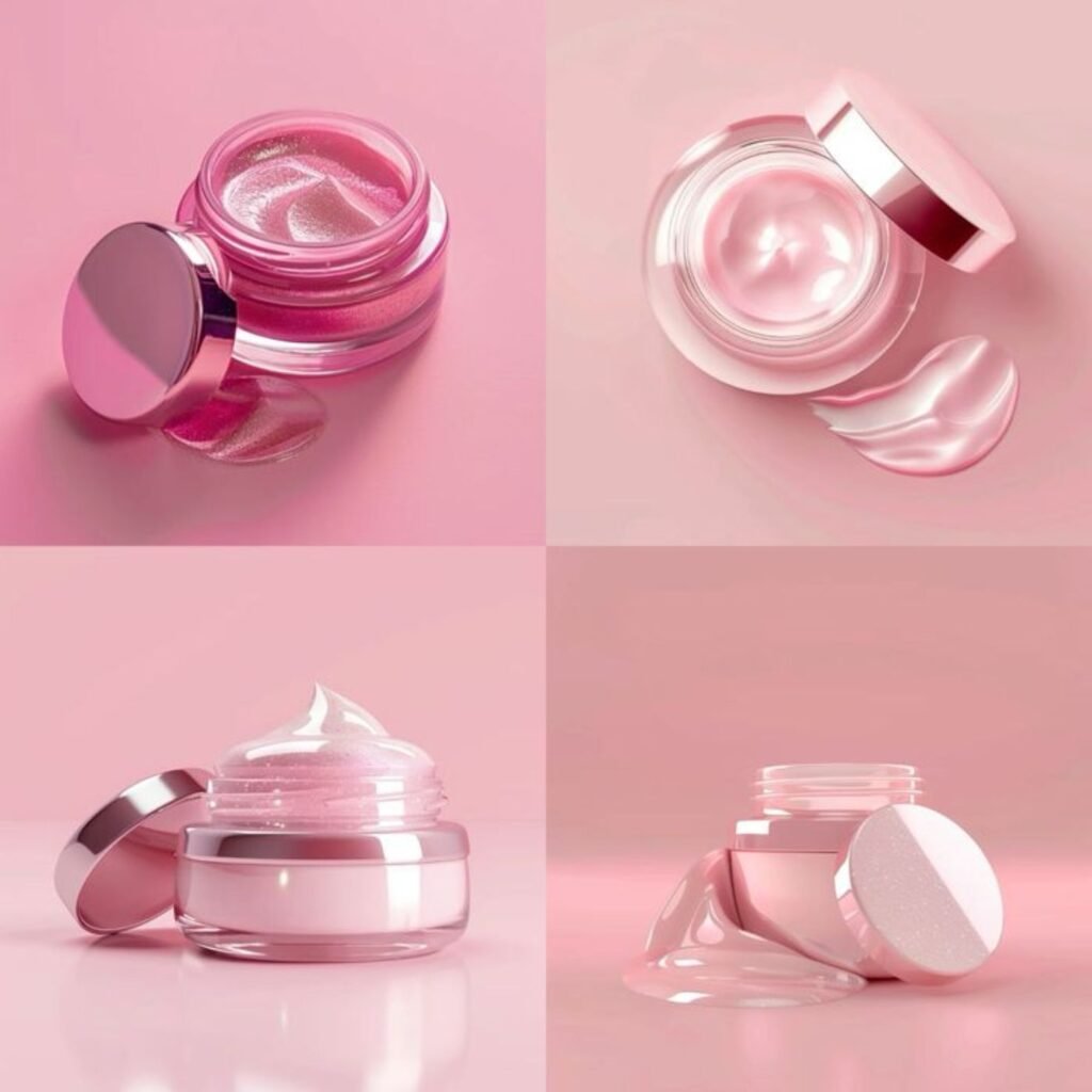 "professional acrylic nail powder in clear pink and white shades"