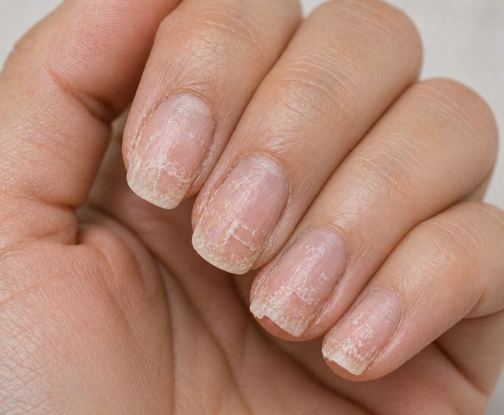 signs of damaged natural nails under acrylics — when to stop and protect natural nails