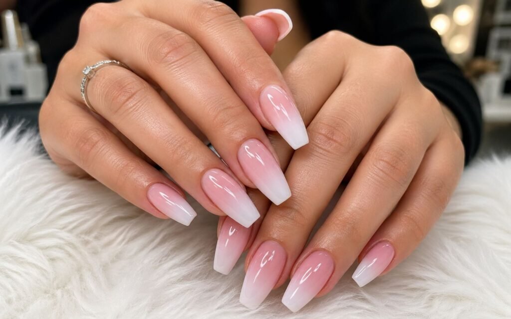 how long do acrylic nails last fresh salon set glossy acrylic nails
