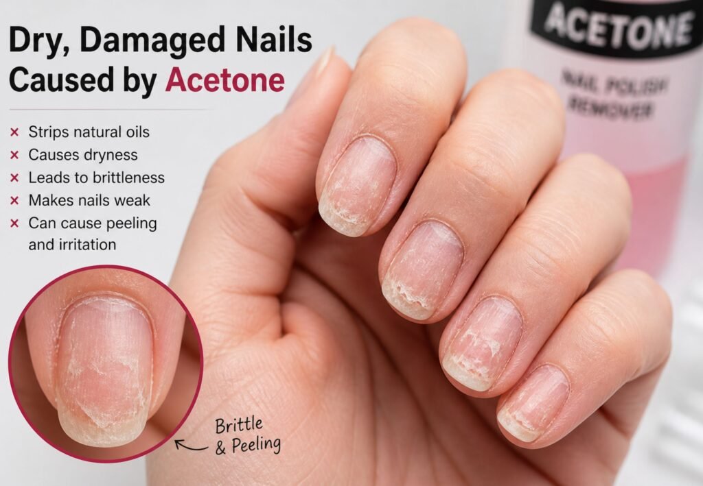 remove acrylic nails without acetone at home safely