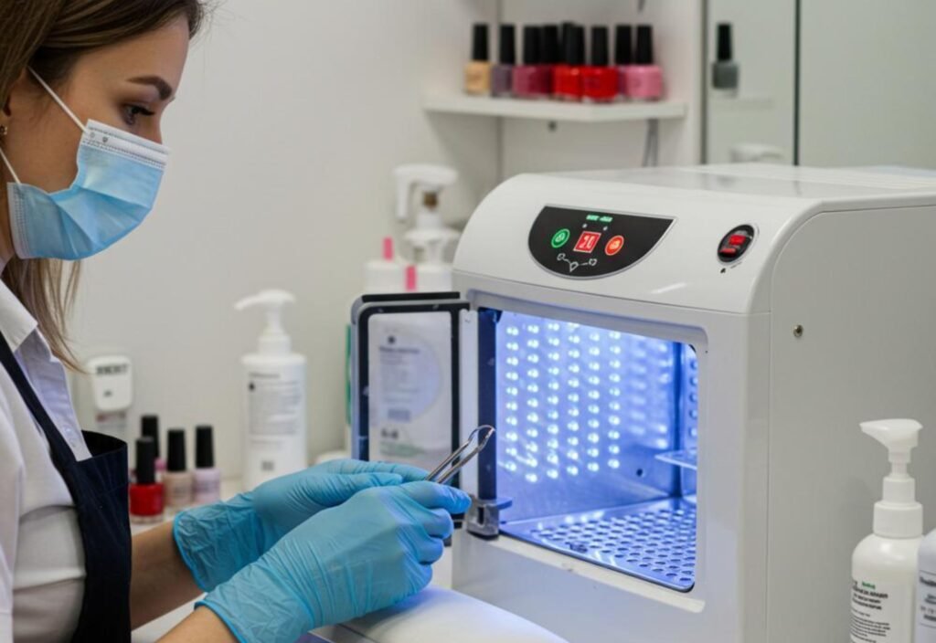 clean salon tools help prevent fingernail fungus from acrylic nails