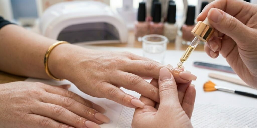 acrylic nail maintenance and daily cuticle care