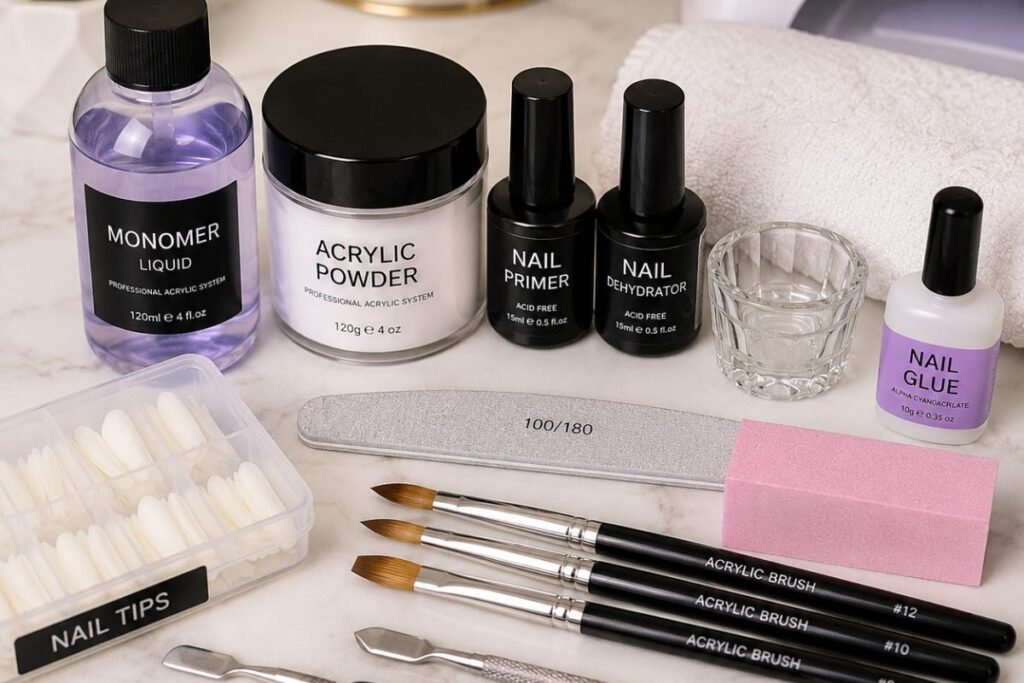 essential acrylic nail tools and supplies for beginners