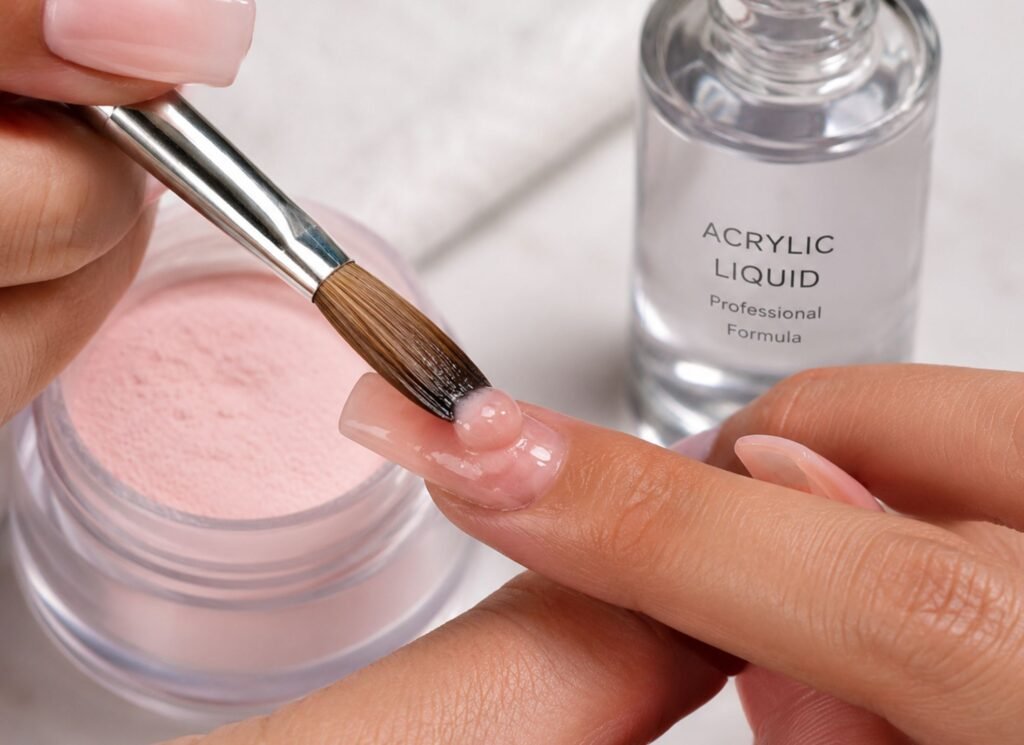 acrylic nails acrylic application process on natural nails