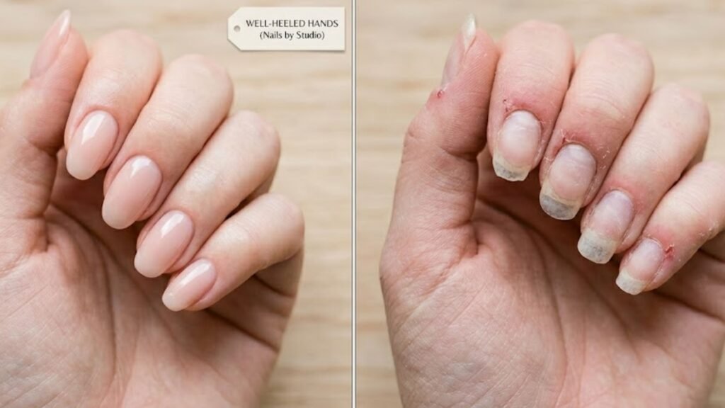 acrylic nails lifting and damage warning signs