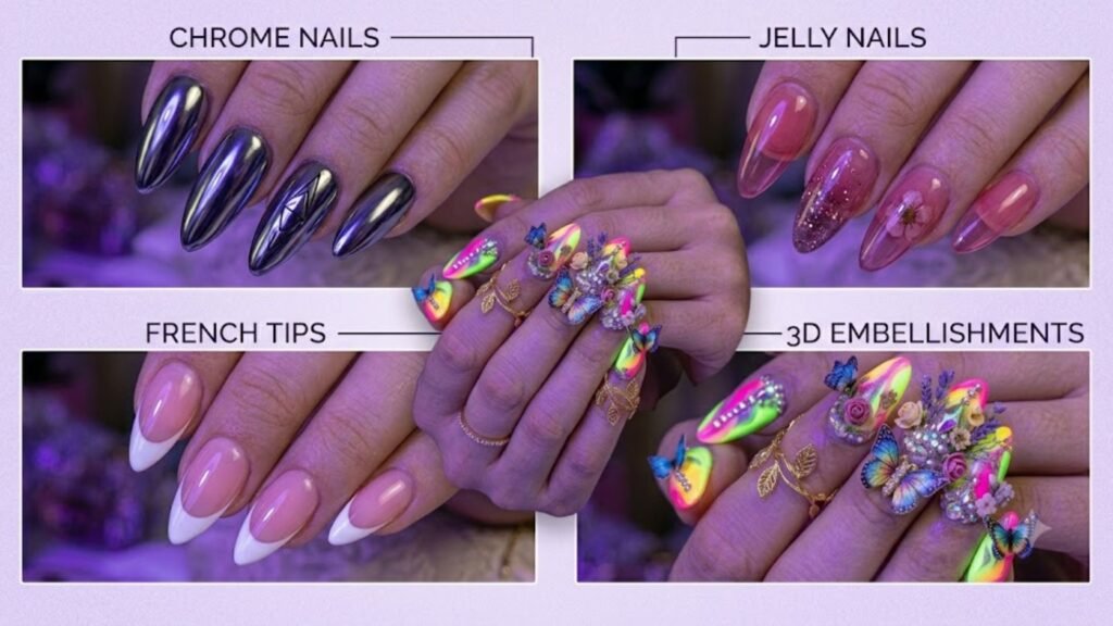 Festival Acrylic Nails featuring the latest nail trends